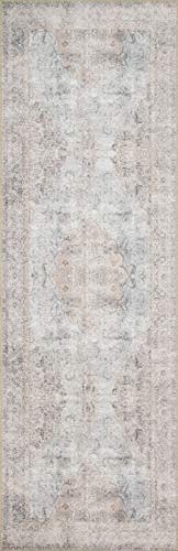 Tapete corredor Loren Loloi 2'6" x 7'6" plata pizarra miniatura 6