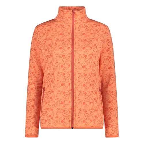 Veste zippée CMP salmone mel pour femme en maille confortable XL