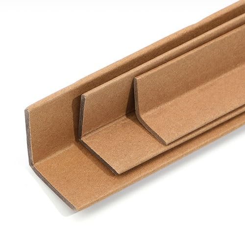 Ochronny karton narożny, tekturowe osłony krawędzi, 100 sztuk – wytrzymałe krawędzie L do pudełek i palet (1,1 m, 8 mm)