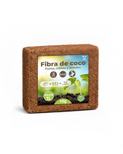 PYEF CRAFTS Fibra de Coco Sustrato Natural para Plantas y Reptiles (1L)