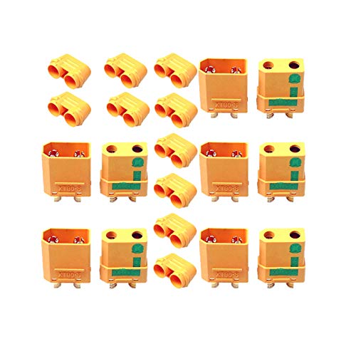 LinsyRC 5 Paires Adaptateur Connecteur Mâle Femelle Amass XT90S pour RC Lipo Batterie (XT90-S) Cover
