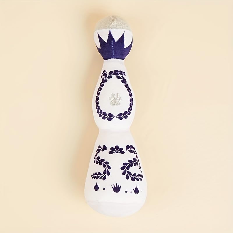 Jouet interactif en Peluche couineur for Chien, 1 pièce – Jouet à mâcher for Animaux de Compagnie en Peluche Durable, Design Unique en Vase en Porcelaine