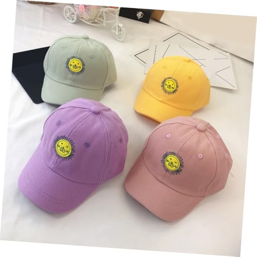 Peaked Baseball Cap with UV Protection for Outdoor Travel Lightweight Sun Block Hat for Year Old Boys and Stylish Light Green Design3