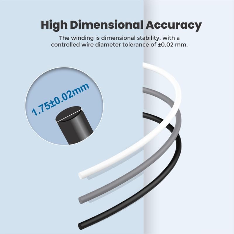 Image of 3Idea Premium PLA+ Pearl White 3D Printer Filament 1.75mm Dimensional Accuracy + /- 0.03mm Net Weight- 1 KG