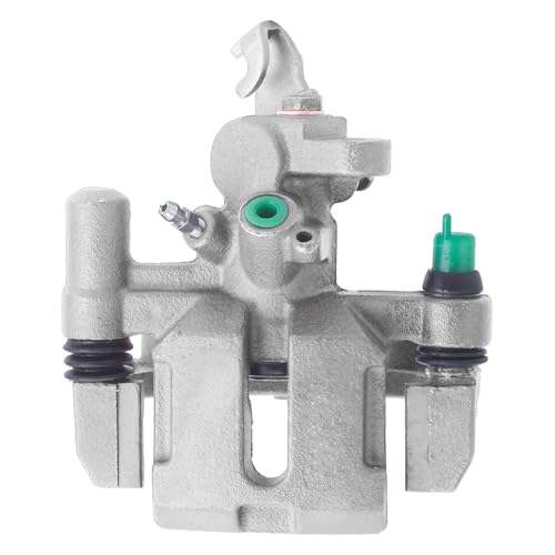 Image of Detroit Axle - Rear Right Brake Caliper for Ford 1991-1996 Escort | Mercury Tracer 1990-1993 Mazda 323 1990-1994 Protege, Passenger Side Disc Brake Caliper with Bracket Replacement