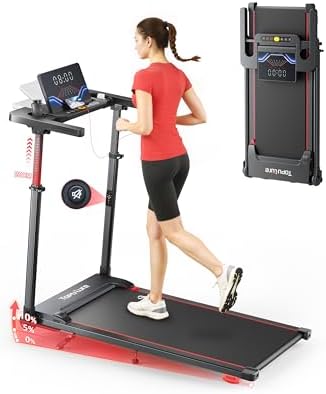 6 EN 1 Cinta de Correr Plegable, 0%-5%-10% Inclinación, 12 KM/H, ...