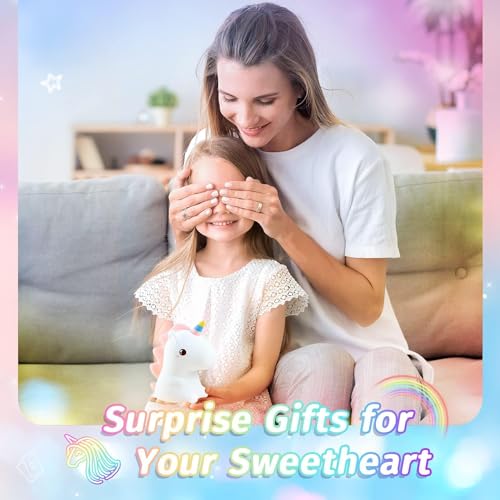 Image of Night Lamp For Bedroom, Cute Lamp, Kids, Birthday Gift, Valentine Gift Girlfriend, Rechargeable, Bpa-Free - Silicone Cloud (Horse Lampled, White)