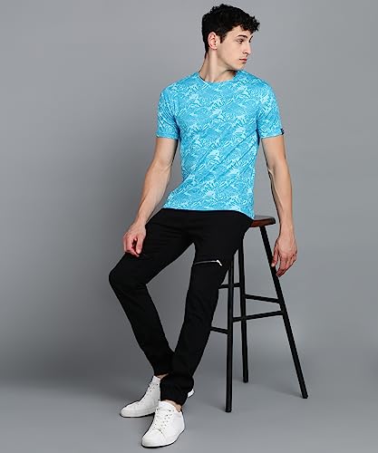 Image of Urbano Fashion Men's Printed Half Sleeve Slim Fit Cotton T-Shirt