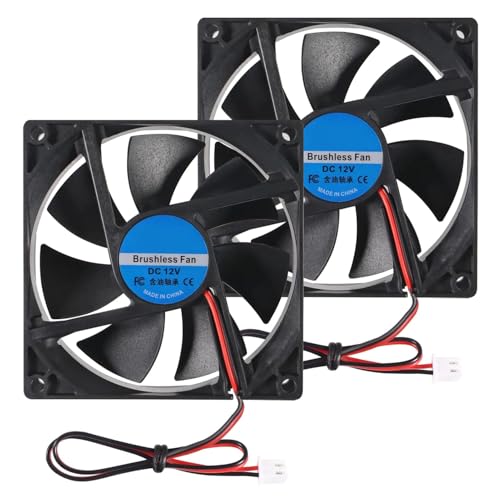 9225 92 mm x 25 mm 12V 2Pin Doppio cuscinetto a sfere DC Brushless Ventola di raffreddamento per alloggiamento
