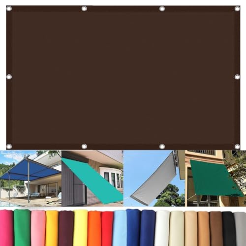 Voile d'ombrage rectangulaire imperméable 3.2 x 4 m tissu coupe-vent patio - 2