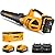 ALLOYMAN 40V Max Cordless Leaf Blower,500CFM Dual Battery Driven Blower with 2 * 4.0Ah Batteries & Fast Charger,2 Variable Speed Lightweight Battery Powered Leaf Blowers for Lawn Care/Snow Blowing