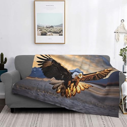 Couverture légère Eagle3 respirante et douce pour lit et canapé