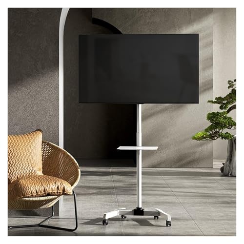 Soporte móvil para TV con altura ajustable y ruedas