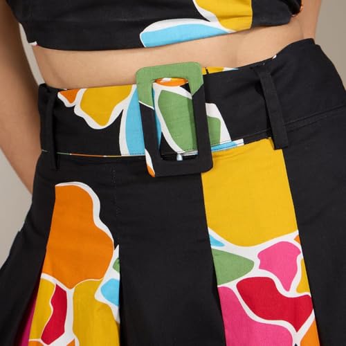 Image of Dress for Women|Top Bottom for Women|Lehenga for Women Dress for Women|Tops for Women|Dresses for Women |Women top| Multi-Color Printed Sweetheart Top and Midi Skirt Co-Ord