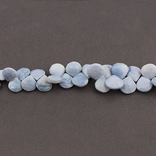 Boulder Opal Faceted Briolettes pierres naturelles taillées en cœur pour création bijoux DIY