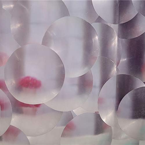 Miniatura 4 de Adwaita Forro de cortina de ducha con burbujas 3D, sin olores, respetuoso con el medio ambiente (transparente)