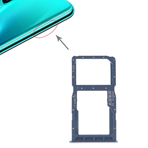 Compatible avec Huawei P30 Lite MAR-LX2 2019 Try Tray Plateau (bleu bleu), emplacement pour carte double SIM 1 + fente SIM 2 ou traîneau pour lecteur de carte mémoire micro SD