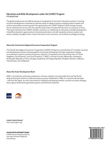 Education and Skills Development under the CAREC Program: A Scoping Study