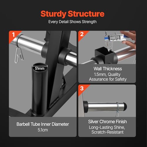 VEVOR Weight Plate Rack, L Frame Weight Plate Tree for 2-Inch Weight Plates, Standard Weight Plate Tree, 1000 lbs Load Capacity Weight Storage Holder, Home Gym Barbell Rack Storage Stand, Black - Image 5