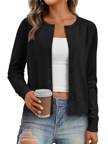 Cardigans Saved My Style: 21 Best & Chic Outfits That Brought My Closet Back to Life 4 Trendy Queen Womens Cardigan Sweaters Lightweight Crew Neck Long ...