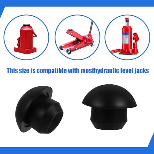 Image of 24PCS Bottle Jack Floor Jack Oil Filler Plug, 8mm Rubber Hydraulic Oil Filler Plug Bung, Universal Replacement Accessories Horizontal Jack Top Pressure Rod for Oil Reservoir Filler Hole (24PCS)