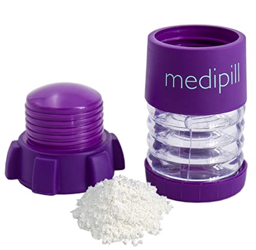 MEDIPILL - MED-BRM Broyeur à comprimés manuel - UNE PIECE - Ecrase facilement les médicaments en fine poudre - Idéal pour les voyages - Facilite la prise des enfants, des animaux.