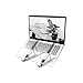 Produktbild HUAPPNIO Laptop Ständer Höhenverstellbar Faltbarer Aluminium Tragbar Laptopständer Kompatibel mit 8 bis 17 Zoll Notebook Computer