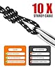 VANDESAIL XLR Cables 0.6m / 2ft 2 Pack, Nylon Braided XLR Microphone Cable Male to Female, Oxygen-Free Copper (OFC),Balanced 3-Pin, Short Audio Mic Lead for Studio, Speaker, Recording,Mixer, PA #3