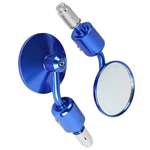 Espejos retrovisores de 3 pulgadas con visión antirreflejo para manillar de moto custom