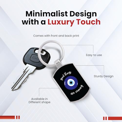 Image of Premium God & Motivational Metal Keychains with Glossy FInish - Shiva, Ganesha, Krishna, Evil Eye & Balaji - Durable & Stylish - Ideal for Gifts, Personal Use, Return Gifts