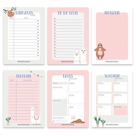 Papierdrachen Lot de 6 blocs-notes Cover