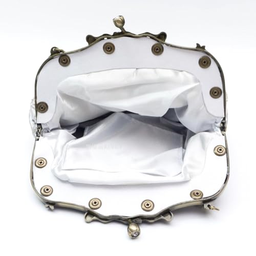 Image of Women's Vintage Beaded Sequin Flower Evening Handbags Wedding Clutches Prom Cocktail Party Handbags