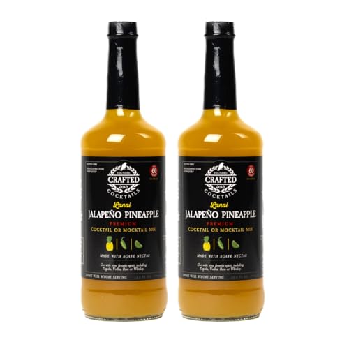 Crafted Cocktails Jalapeño Pineapple Mix | 2 Pack | Only