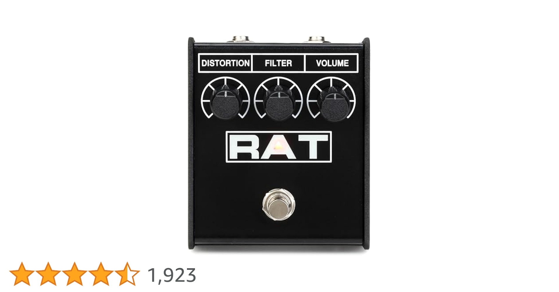 Pro Co RAT2 Distortion 別売り3.5mm変換プラグ付き Pro Co RAT 2 Distortion Pedal | Sweetwater