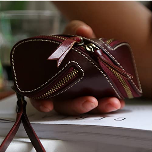 Flashing Retro Vegetable Tanned Leather Key Bag(C)3