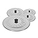 EUROXANTY® Coperchio per pentole e pentole | Coperchio multiuso | Coperchio paraspruzzi | Coperchio con manico ergonomico | Vari diametri | Coperchio in metallo | Set 18-20-22-28 cm