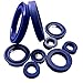 Rubber O Rings Kit Polyurethane UN 6 * 12 * 5 6x12x5 12 * 20 * 5 12x20x5 Cup U Lip Cylinder Piston Hydraulic Rotary Shaft Rod Ring Gasket Wiper Oil Seal Sealing Gasket (Size : 20Pcs 6x12x5)