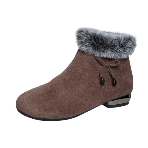 Bottes rétro chaudes pour femme idéales pour les promenades hivernales en ville
