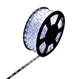 Ainfox LED Rope Light, 100Ft 1080 LEDs Indoor Outdoor Waterproof LED Strip Lights Decorative Lighting (Cool White)