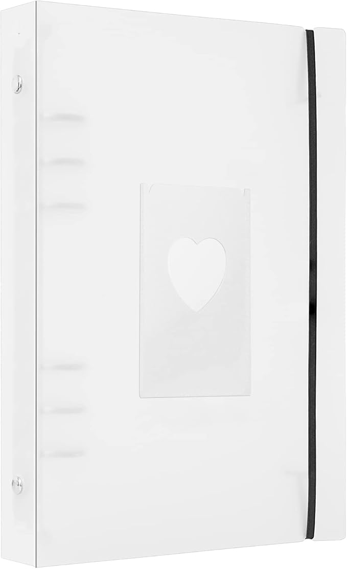 Photocard Kpop Binder ORing Binders 25 Sheets 200 Pockets 4 Inch Photo Album Sleeves in Loose