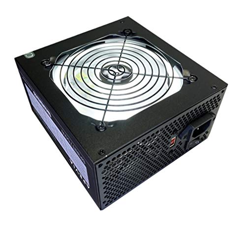 Apevia ATX-SR700W Spirit ATX Power Supply with Auto-Thermally Controlled 120mm White LED Fan, 115/230V Switch, All Protections
