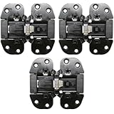 【MDV403 *3個set】トステムTOSTEM用、LIXIL用、クローゼット折れ戸用センター丁番3個セット。07WLモダンクラシック、07GLクラシックモダン、08WL、10WL 07/2～など。MDP597 MDJ167 MDJ744A MDT110 MDU459 後継品) ビス付【MDV403 *3個】