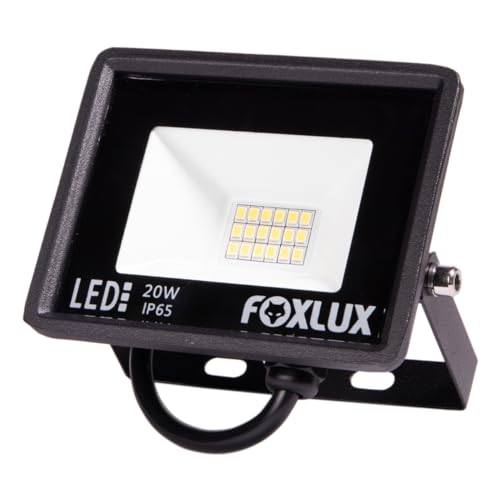 Foxlux Refletor LED 20W 6500K Preto Bivolt