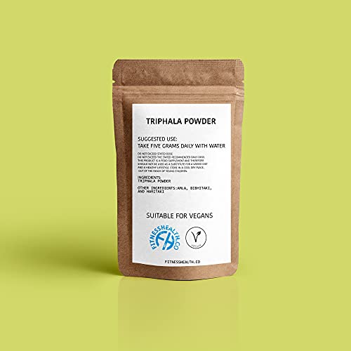 Biologisch Triphala Poeder 250g (Amla, Bibhitaki en Haritaki) door Fitness Health