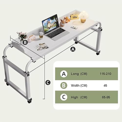 Table de lit à roulettes réglable pour prendre vos repas confortablement