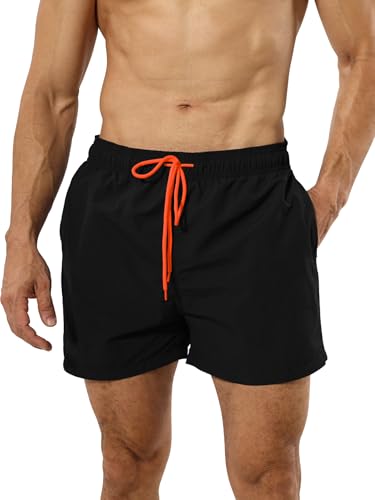 Men's Swim Trunks Quick Dry Bathing Suit Board Beach Shorts with Mesh Lining and Pockets Swimwear