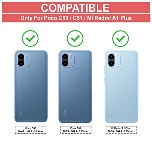 Image of AIBEX Redmi A2 Plus /Poco C51 / Poco C50 / Redmi A1 Plus Flip Cover Leather Finish | Inside TPU with Card Pockets | Wallet Stand | Complete Protection Flip Case Green