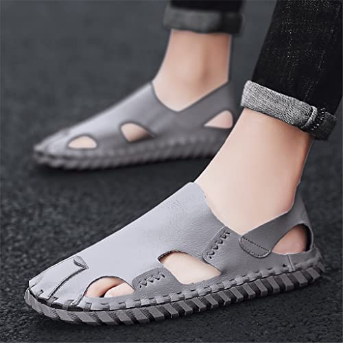 Men Sandals Casual Beach Men Shoes Sandals Fashion Men Sandals(D,43 Code)2