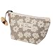 Cosmetic Bag , Kinghard Portable Travel Makeup Case Pouch Toiletry Wash Organizer (Beige)
