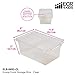ECR4Kids Scoop-Front Storage Bins, Easy-to-Grip Design for Classroom Cubbies, Multipurpose Plastic Storage, Stackable Bins for Nursery, Playrooms and Home Organization, 10-Pack - Clear
